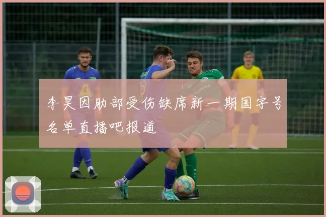 李昊因肋部受伤缺席新一期国字号名单直播吧报道
